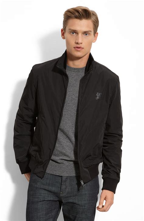 burberry brit men's black lynbrook bomber jacket|Men's Burberry Bomber Jackets .